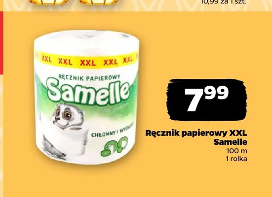 Ręcznik papierowy XXL Samelle 100 m promocja w Netto