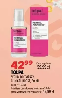 Serum do twarzy Clinical Boost Tołpa promocja w Drogerie Natura