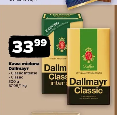 Kawa mielona Dallmayr Classic Intense promocja w Netto