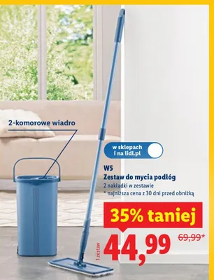 Zestaw do mycia podłóg promocja w Lidl