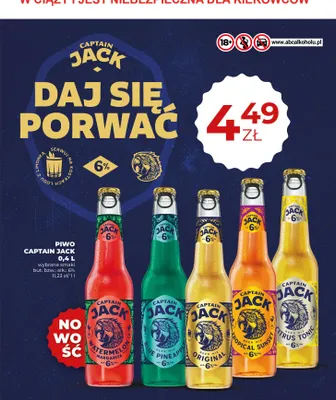 Piwo Captain Jack Tropical Sunset promocja w Duży Ben