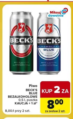 Piwo Beck's promocja w Carrefour Market