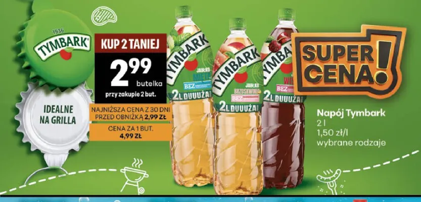 Napój Jabłko Mięta Tymbark promocja w Delikatesy Centrum