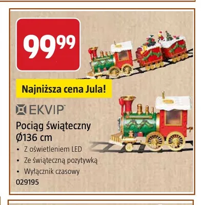 Pociąg świąteczny Ø136 cm Ekvip promocja w Jula
