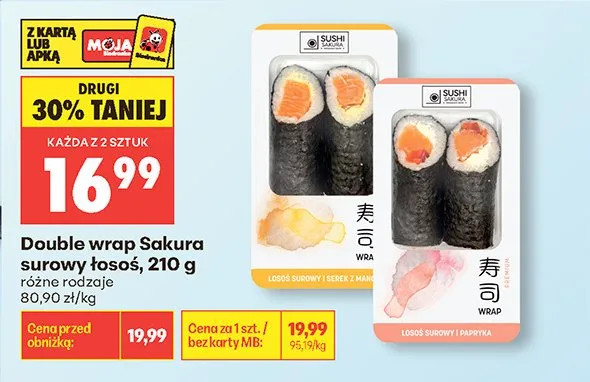 Double wrap Sakura promocja w Biedronka