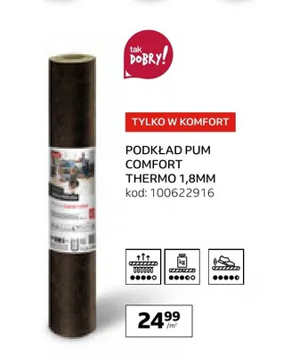 Podkład Pum Comfort Thermo 1,8 mm promocja w Komfort