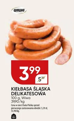 Kiełbasa śląska delikatesowa Wiwa promocja w Chata Polska