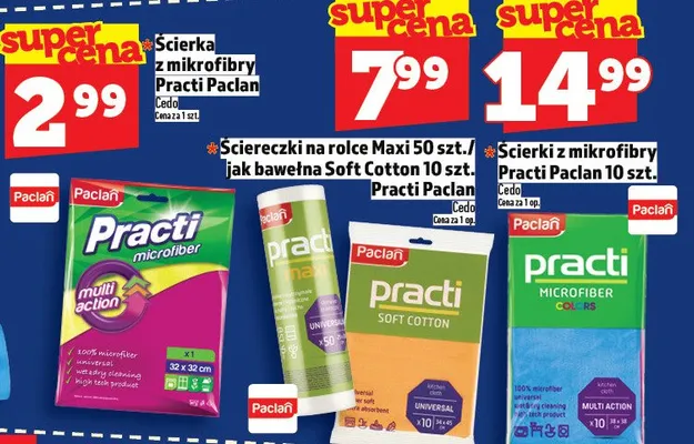 Ścierki z mikrofibry 10 szt. promocja w TOPAZ