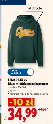 Bluza młodzieżowa z kapturem promocja w Lidl