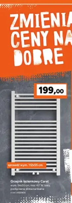 Grzejnik łazienkowy Carat promocja w Bricoman