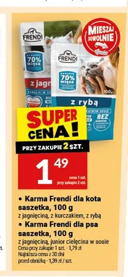 Karma dla kota Frendi z jagnięciną promocja w Twój Market