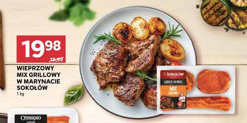 Wieprzowy mix grillowy w marynacie Sokołów promocja w Stokrotka