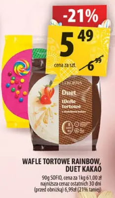 Wafle tortowe Rainbow, Duet kakao promocja w Arhelan