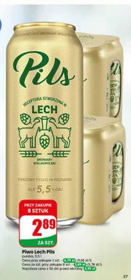 Piwo Lech Pils promocja w Dino