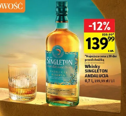 Whisky singleton andalucia reserva promocja w Intermarche