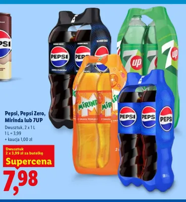 Napój gazowany Pepsi 2-pak promocja w Lidl