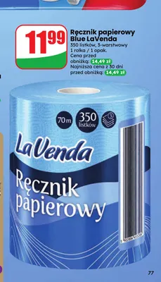Ręcznik papierowy Blue LaVenda promocja w Dino