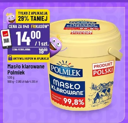 Masło klarowane Polmlek promocja w POLOmarket