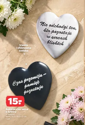 Dekoracyjne serce z żywicy promocja w Netto