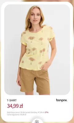 T-shirt damski bonprix promocja w bonprix