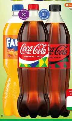 Napój gazowany Coca-Cola Zero Cukru promocja w Dino