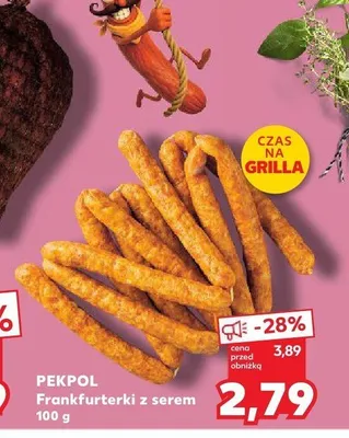 Frankfurterki z serem Pekpol promocja w Kaufland