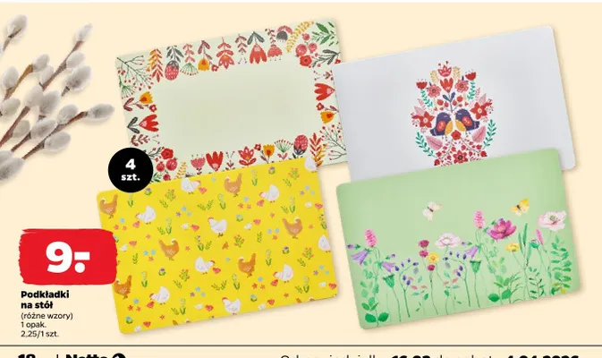 Podkładki na stół promocja w Netto