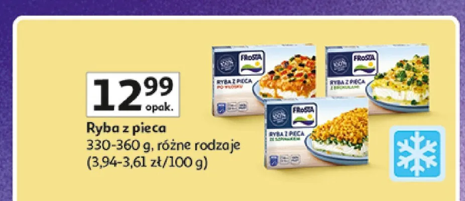Ryba z pieca ze szpinakiem Frosta promocja w Auchan
