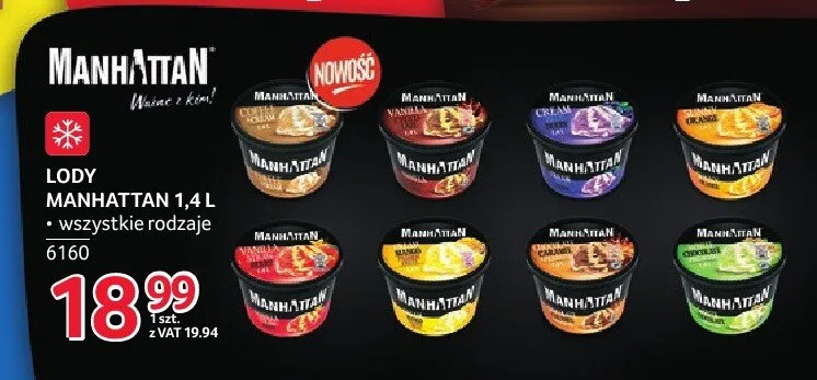 Lody Manhattan Mango & Passion Fruit promocja w Selgros