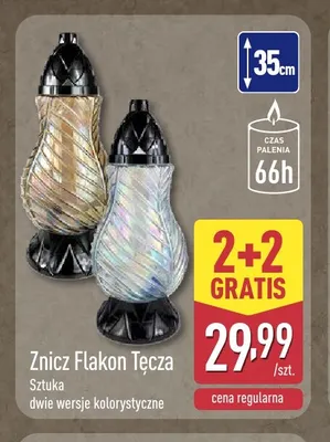 Znicz Flakon Tęcza promocja w Aldi