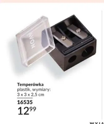 Temperówka Avon plastik wymiary 3x3x2,5cm promocja w AVON