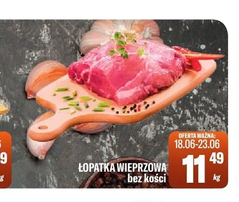 Łopatka wieprzowa bez kości promocja w Tomi Markt