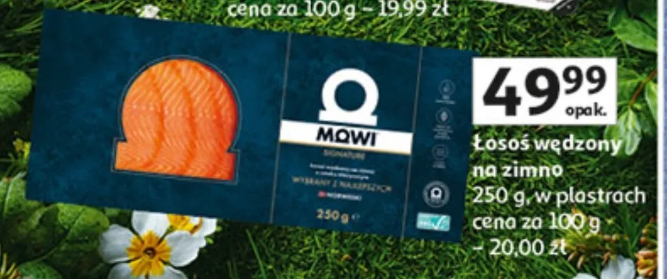 Łosoś wędzony na zimno promocja w Auchan