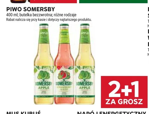 Piwo Somersby Apple promocja w Stokrotka