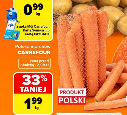 Marchew polska Carrefour promocja w Carrefour Market