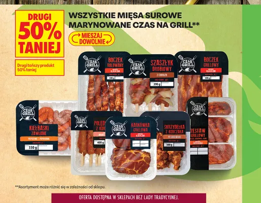 Szaszłyk drobiowy z chorizo Czas na Grill promocja w Biedronka