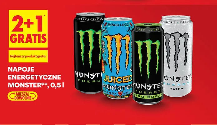 Napój energetyczny Monster Juiced Mango Loco promocja w Biedronka
