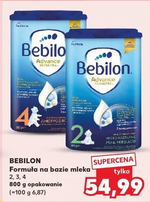 Formuła na bazie mleka 2, 3, 4 promocja w Kaufland