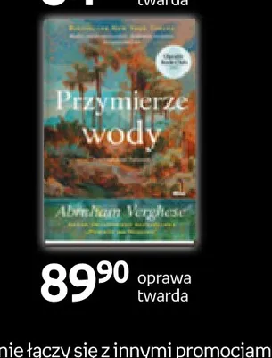 Książka Przymierze wody Abraham Verghese promocja w Empik