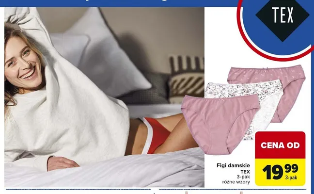 Figi damskie TEX 3-pak promocja w Carrefour Market