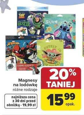 Magnesy na lodówkę promocja w Carrefour