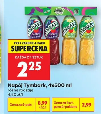 Napój Tymbark promocja w Biedronka