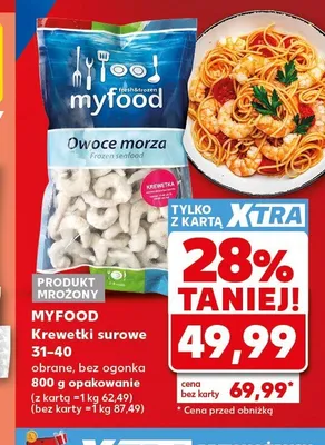 Krewetki surowe Myfood 31-40 promocja w Kaufland