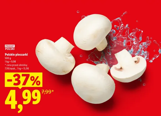 Pieczarki polskie promocja w Lidl