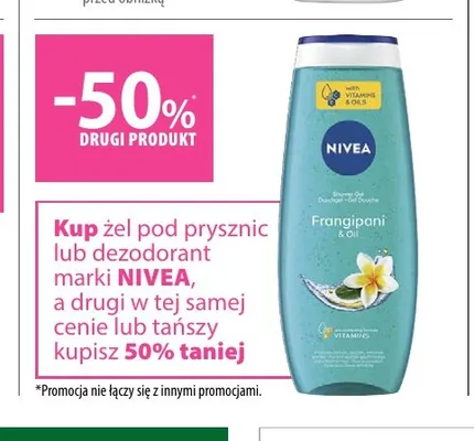 Żel pod prysznic Frangipani & Oil Nivea promocja w Hebe