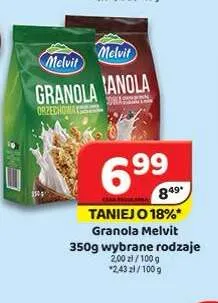Granola Melvit orzechowa promocja w Delfin