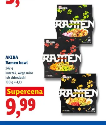 Ramen bowl shirodashi Akira promocja w Lidl