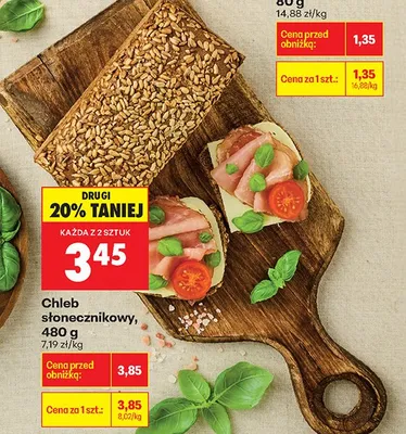 Chleb słonecznikowy promocja w Biedronka