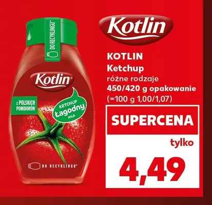 Ketchup Kotlin promocja w Kaufland