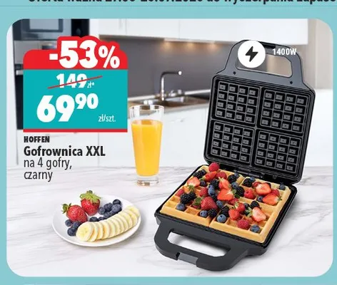 Gofrownica XXL Hoffen promocja w Biedronka Home